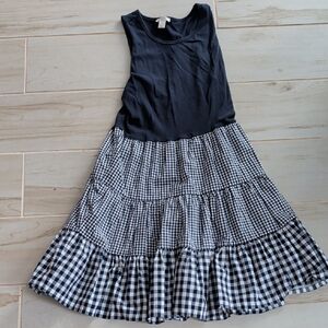 Crewcuts Black and White Checkered Kids Dress